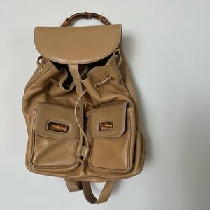 Vintage Gucci leather backpack